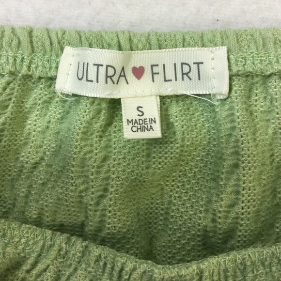 ULTRA FLIRT SZ S sage green 2pc juniors knit bodycon mini dress NWT B61 - Picture 5 of 14